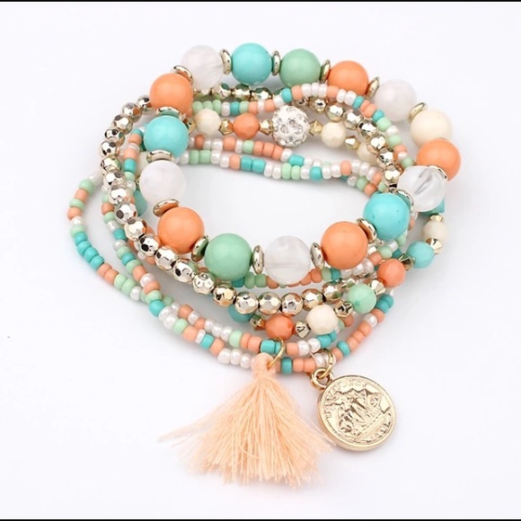 Kat's Boutique Jewelry - Layered Tassel Bracelet