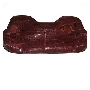 Burgandy clutch