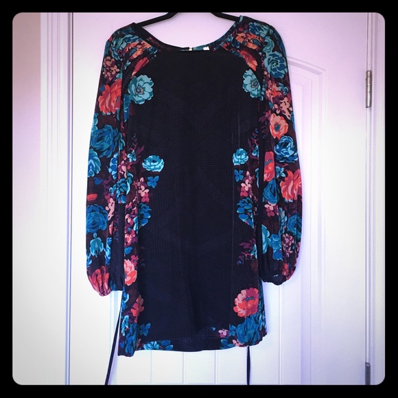 Xhilaration Navy, with flower design dress!