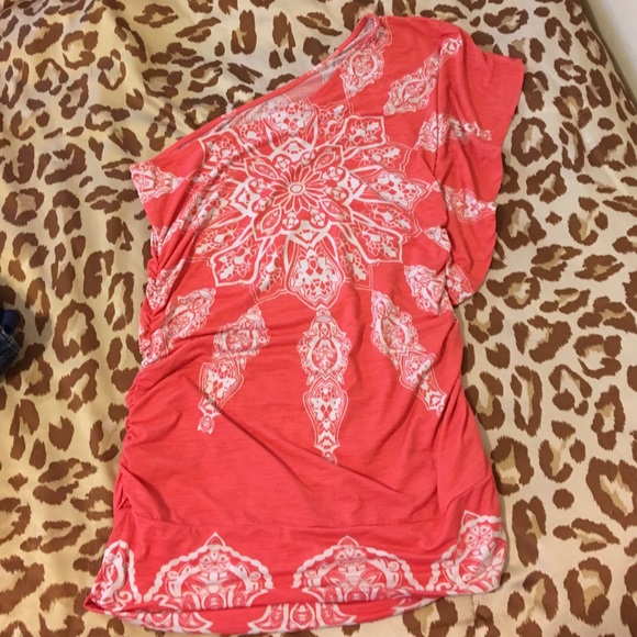 One shoulder dress shirt