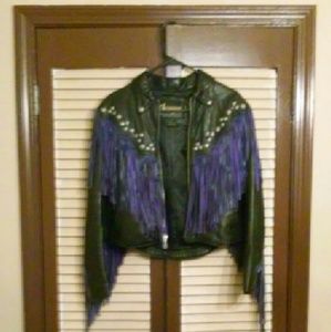 LEATHER BIKER JACKET