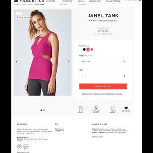 NWT Fabletics Janel tank