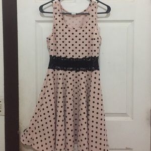 Baby Pink Polka Dot Dress
