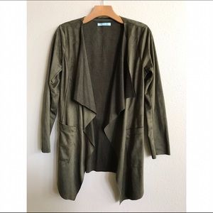 Olive suede jacket