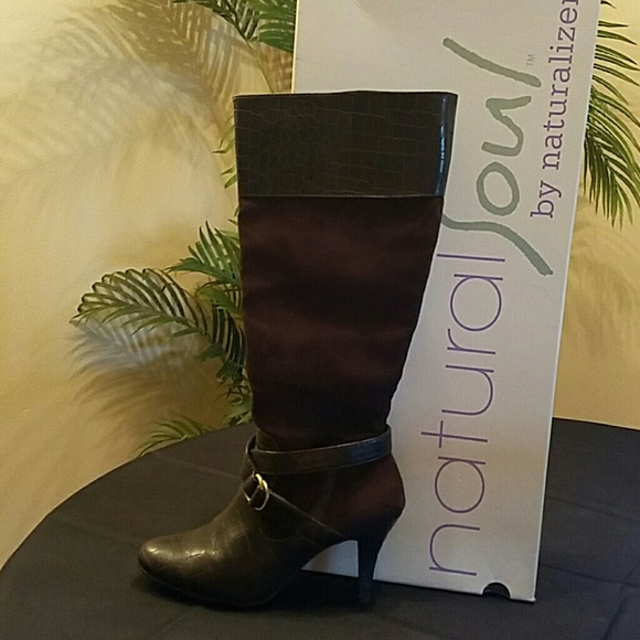 Natural Soul by Naturalizer Lidia Boots Size 7 - Picture 1 of 4