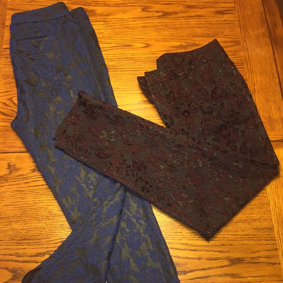 TWO PAIRS: Skinny Leg evening wear pants