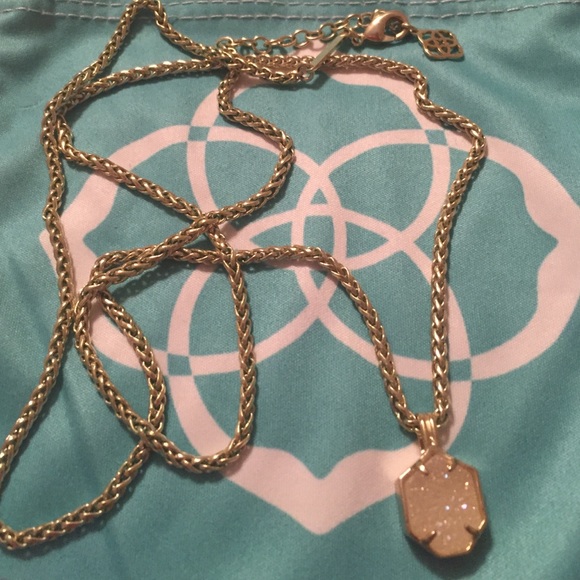 Kendra Scott Oliver Necklace in Iridescent Drusy