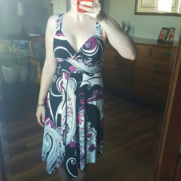 multicolored dress