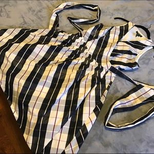 Ralph Lauren Plaid Taffeta Dress w/pockets