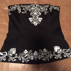 White House Black Market strapless top