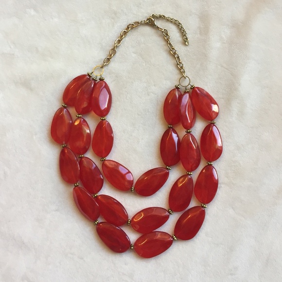 Red Statement Necklace
