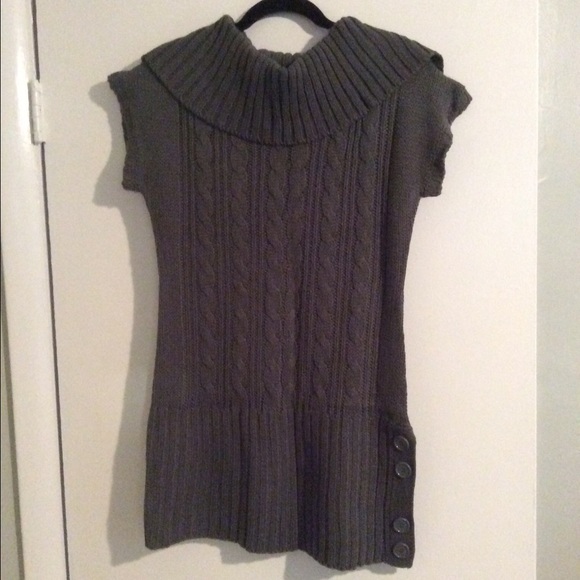 Sweater Dress, dark olive green