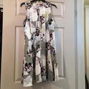 SALE!!!  Pastel flower stamped dress