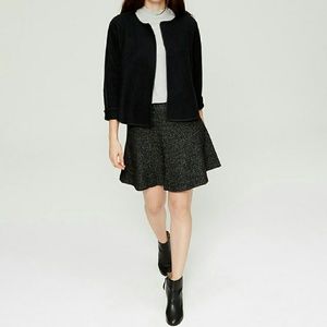 Ann Taylor LOFT Petite Tipped Wooly Jacket - MP