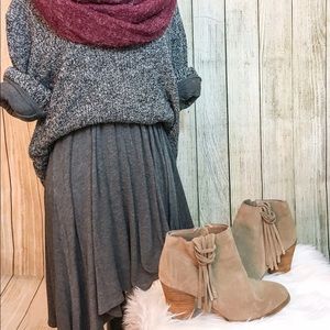 ‼️PRICE DROP‼️Dolce Vita Tan Fringe Booties