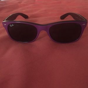 RAY-BAN PURPLE BLACK GREY WAYFARER SUNGLASSES