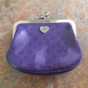 Coach patent coin purse. Pristine condition