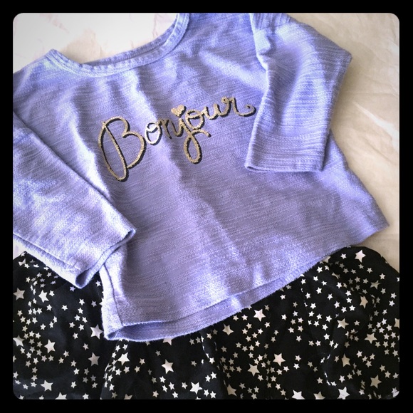 Girls top and skirt set