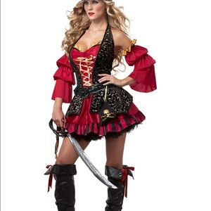 Spanish pirate costume halter dress