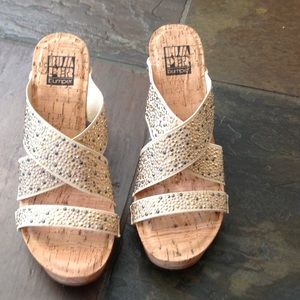 Brand new wedge sandals
