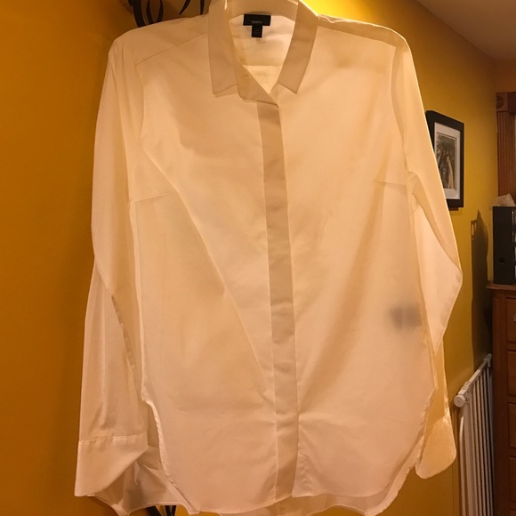 Large white button down