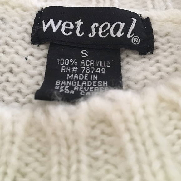 Super cute off white sweater from Wet Seal, size S - Picture 3 of 4