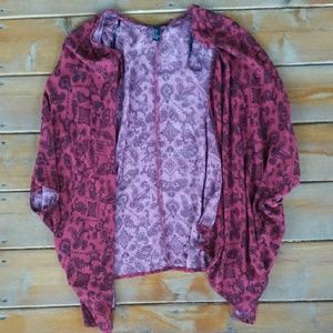 NWOT F21 paisley kimono