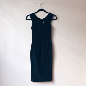 Mod Cloth pinup style sleeveless black dress