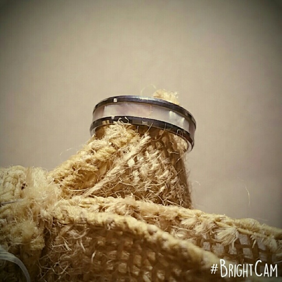 TUNGSTEN 6mm Pink inlay Ring - Picture 1 of 1