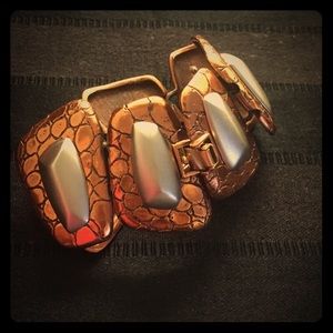 Vintage Monet Mixed Metallic Bangle