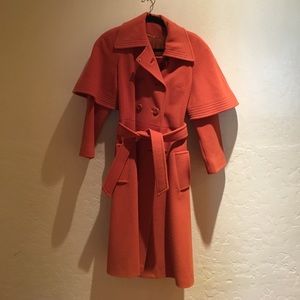 Burnt Orange Wool Coat