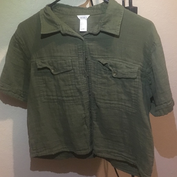 Army green t-shirt
