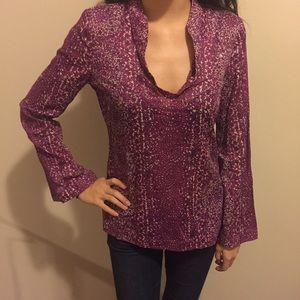 Tory Burch Purple Tunic