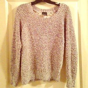 Grey & White Polka Dot Sweater