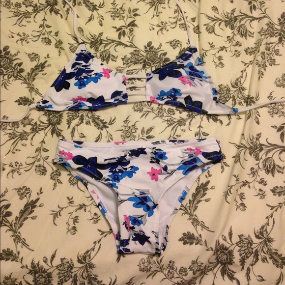 Floral bathing suit