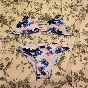 Floral bathing suit