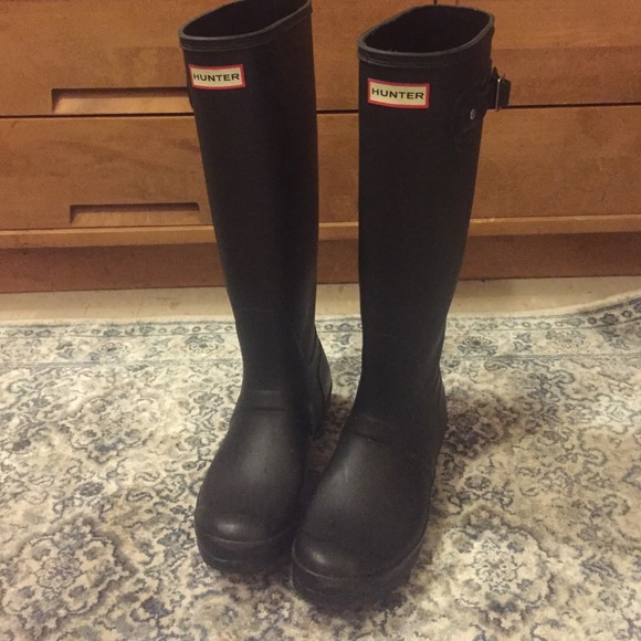Matte Black Hunter Boots