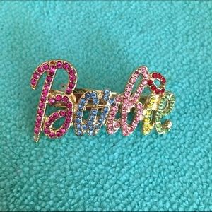 BARBIE multi barrette hair clip Rhinestone hair