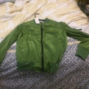 Green Bomber Jacket