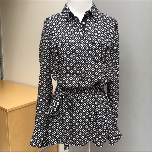 Silk White House Black Market Blouse