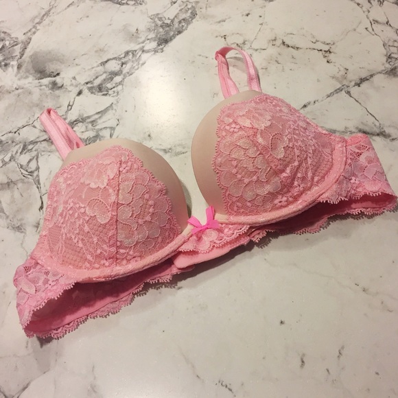 Pink Lace Victoria's Secret Dream Angels Push Up