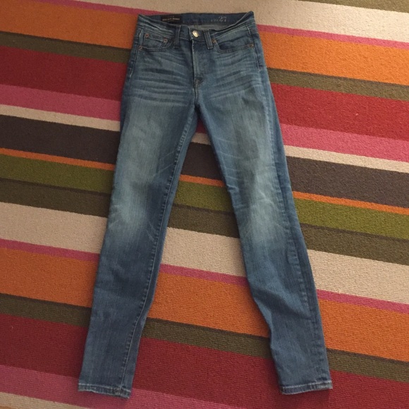 Jcrew high rise skinny jeans light wash ON SALE
