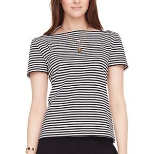 NWT Kate Spade x Broome Street boatneck striped T