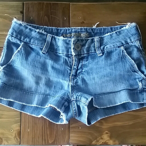 Slightly Distressed American Eagle Denim Shorts