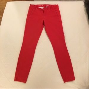 Gap Red Skinny Khaki Pants
