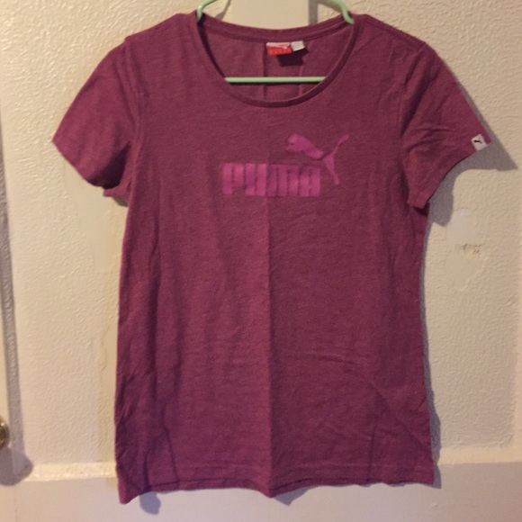 SOLD- Puma Magenta Purple Tee Shirt Medium - Picture 1 of 4