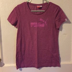 SOLD- Puma Magenta Purple Tee Shirt Medium