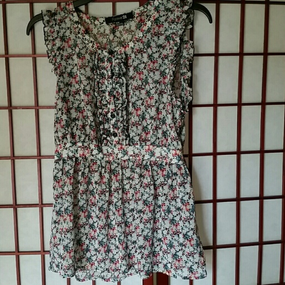 Flower print top