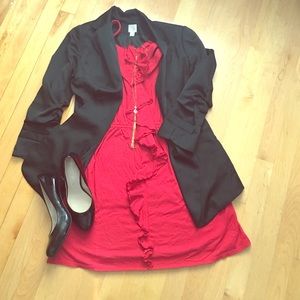 Express red dress