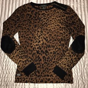 Lauren Ralph Lauren leopard top. Small new!